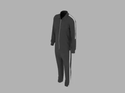 Sport Suit Low-poly 3D model 9