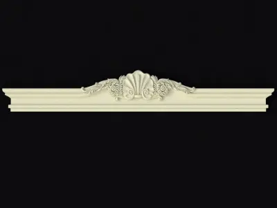 Central decor ornament for furniture 3D model 902