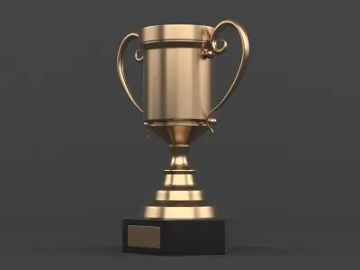 Trophy Cup 3D model 6