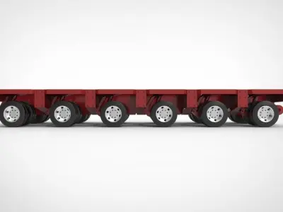 Modular trailers 3D model