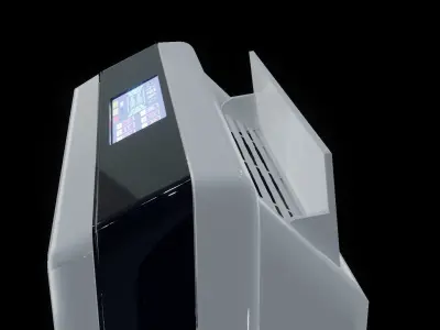 Air Filter and Purifier with microscopic particles included Free 3D model