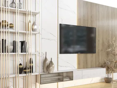 TV wall 20 3D model