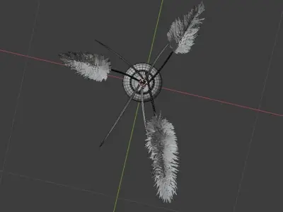 Reed Decoration 3D model