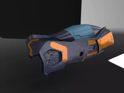 Universal ship-3-pak-1 Low-poly 3D model