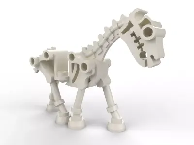 Lego Skeleton Horse 3D model