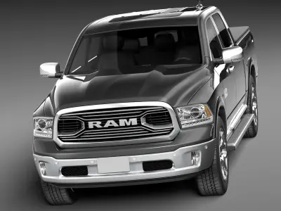 Dodge Ram 1500 Laramie Limited 2015 3D model