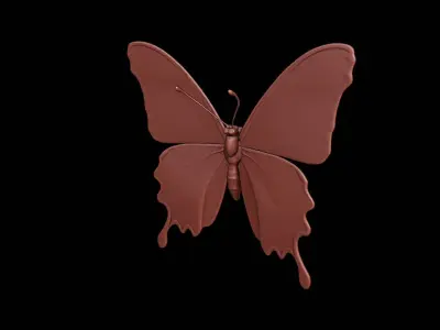 Butterfly Animal Sculpture 3D print model