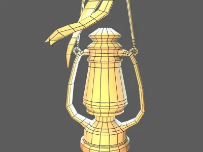 Stylized Fantasy Lamp Free low-poly 3D model