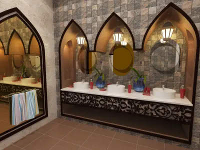 Bathroom Washroom 3D model