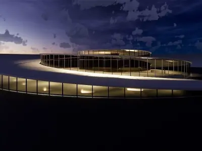 Spiral building - Big spiral design  3D model