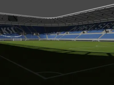 New Wildparkstadion Karlsruhe Germany Low-poly 3D model