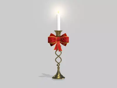 Christmas - Twist Chandelier 3D Model 3D model