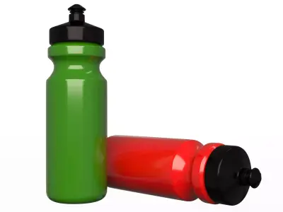 Sport Water Bottle Low-poly 3D model