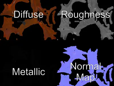 Rustic Hollow Cylinder Sculpture Model Pack Low-poly 3D model