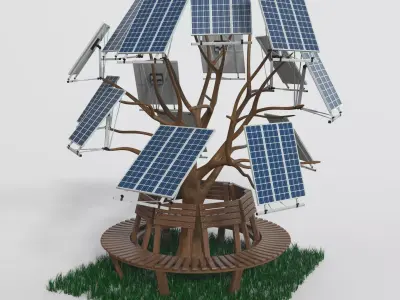 Solar Cell 3D model