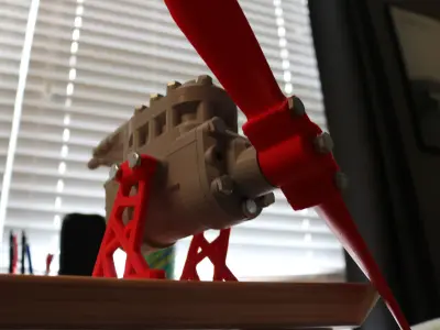 GT V2 Compressed Air Engine working model 3D print model