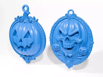 Halloween Pendants 3D print model