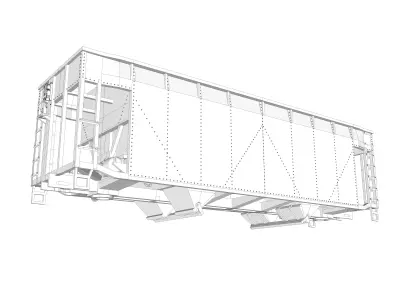 U13 Phosphate and Sand Hopper HO  3D print model