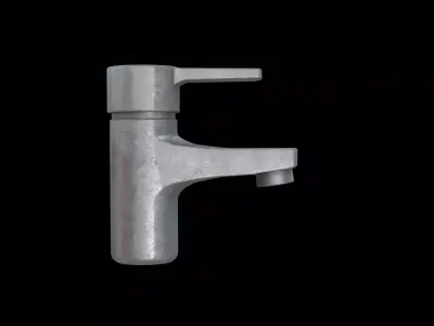 Pillar Tap dirty Low-poly 3D model