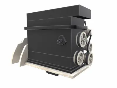 Car Engine Low Poly Low-poly 3D model
