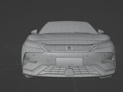 BYD Song L EV 2024  low poly 3D model