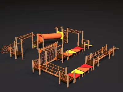 Sports complex 29 3D model