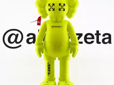 Kaws Off White Companion 2 Textured Low-poly 3D model