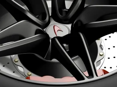 Mclaren 570S coupe wheel 2015 3D model