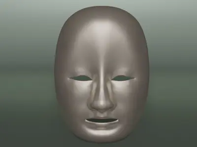 Ancient Noh Mask 3D model
