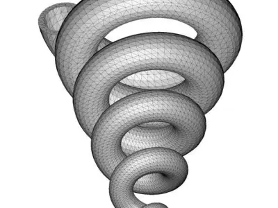 Copper Vortex Pipe 3D print model