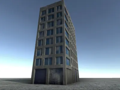 42 buildings for Unity and Unreal Engine Package Low-poly 3D model