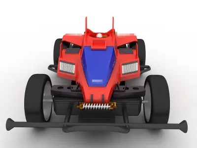 minicar toy  Dancing Doll Low-poly 3D model