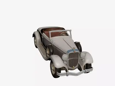 1920s Early Vintage Roadster 3D model 3D model
