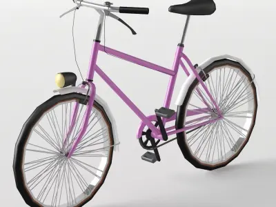 Bike City Low-poly 3D model
