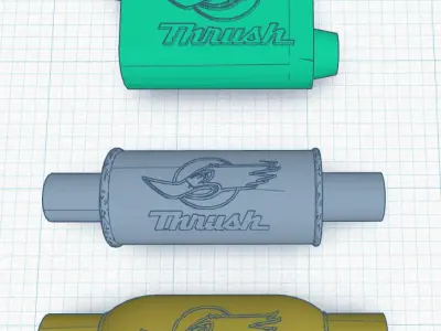 Mufflers 3D print model