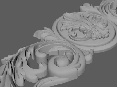 dekor shabby chic embellishment - ornate border 3D model