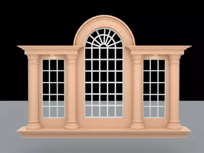 Modern Wall Panel 3D model