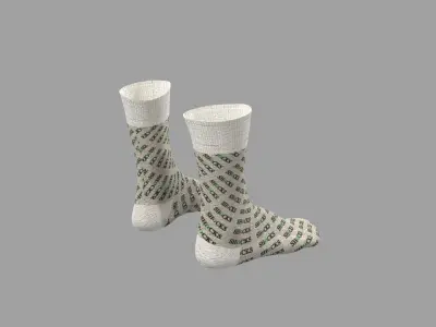 Socks Pair 3D model
