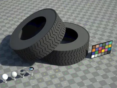 Tire - Games Ready - No Textures Low-poly 3D model
