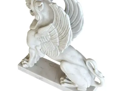 Griffin sculpture 3D model