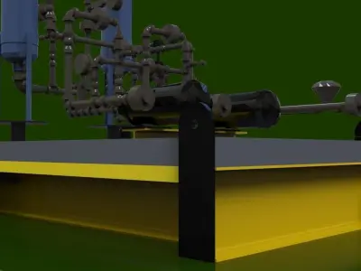 Diesel pump skid Free 3D model