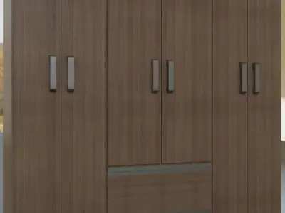 Simple Wardrobe  Free 3D model
