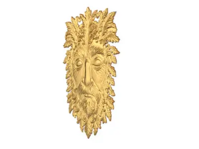 Classic decor  ornament carved 53 3D model