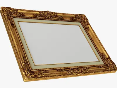 Frame picture gold v3 3D model