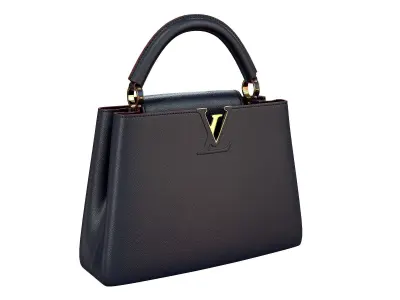 Louis Vuitton bag Capucines Blue Leather 3D model