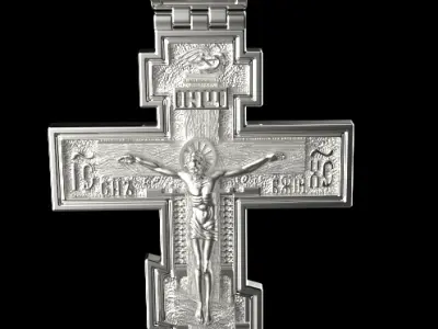 Jesus Cross Pendant 50887 3D print model