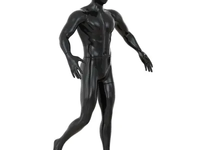 Faceless sports mannequin 136 3D model