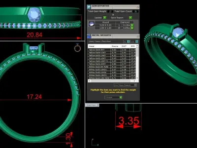 Jewelry Men Ring 3D print model