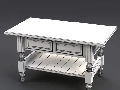 Old table 3D model