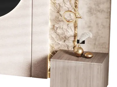 Decorative Wall panel  09 3D model